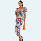 Athena - Floral Midi Dress