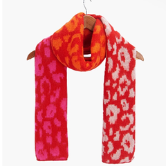Red Leopard Heavyweight Scarf