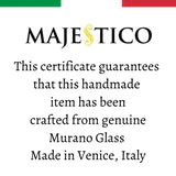 Murano Glass Heart Large Pendant - Royal Purple