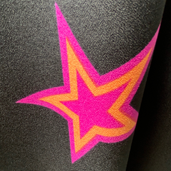 Rosa - Black Star Midi Wrap Dress