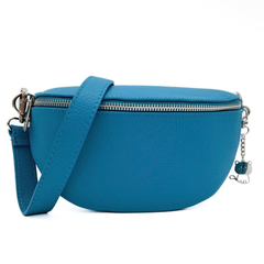 Portia - Turquoise Italian Leather Sling Bag