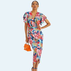 Athena - Floral Midi Dress
