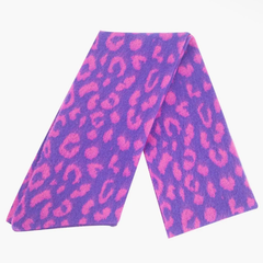 Purple/Pink Leopard Heavyweight Scarf