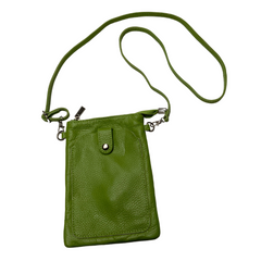 Elisa - Mobile Phone Shoulder Bag - Lime Green