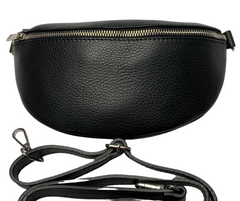‘Milano’ Leather Sling Bag - Black