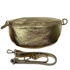 ‘Milano’ Leather Sling Bag - Gold