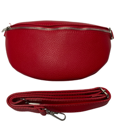 ‘Milano’ Leather Sling Bag - Red