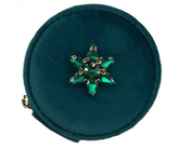 Jewellery Travel Case - Velvet With Sparkle Star
