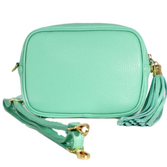 Matilda Crossbody Leather Bag - Mint