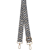 Bag Strap - Grey Aztec Woven