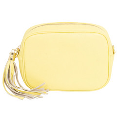 Martina Crossbody Leather Bag - Lemon