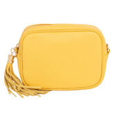 Martina Crossbody Leather Bag - Yellow