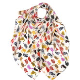 Cartoon Cats Printed Scarf