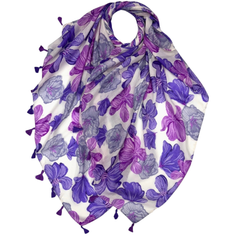Plumeria Flower Print Scarf