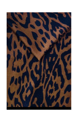 Animal Print Scarf - Burnt Orange Copper