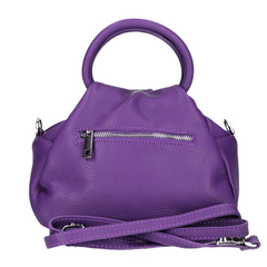 Louisa Leather Handbag - Purple