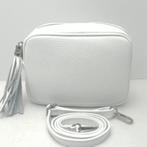 GEMMA Crossbody Leather Bag - White - Majestico Gifts