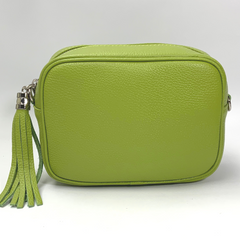 GEMMA Crossbody Leather Bag - Lime Green