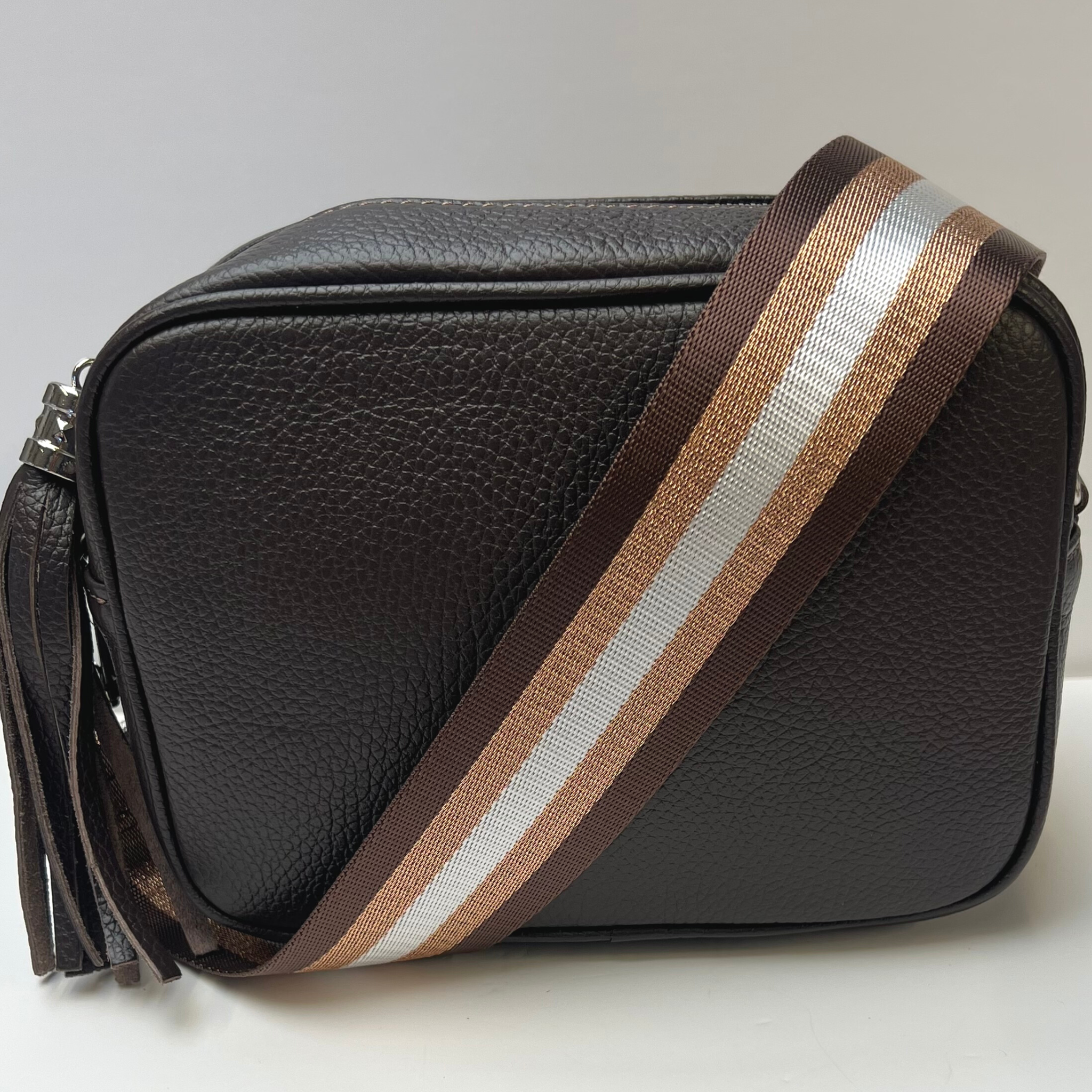 GEMMA Crossbody Leather Bag- Coffee - Majestico Gifts