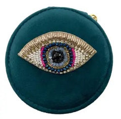 Jewellery Travel Case - Beaded Eye Design