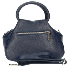 Louisa Leather Handbag - Navy Blue
