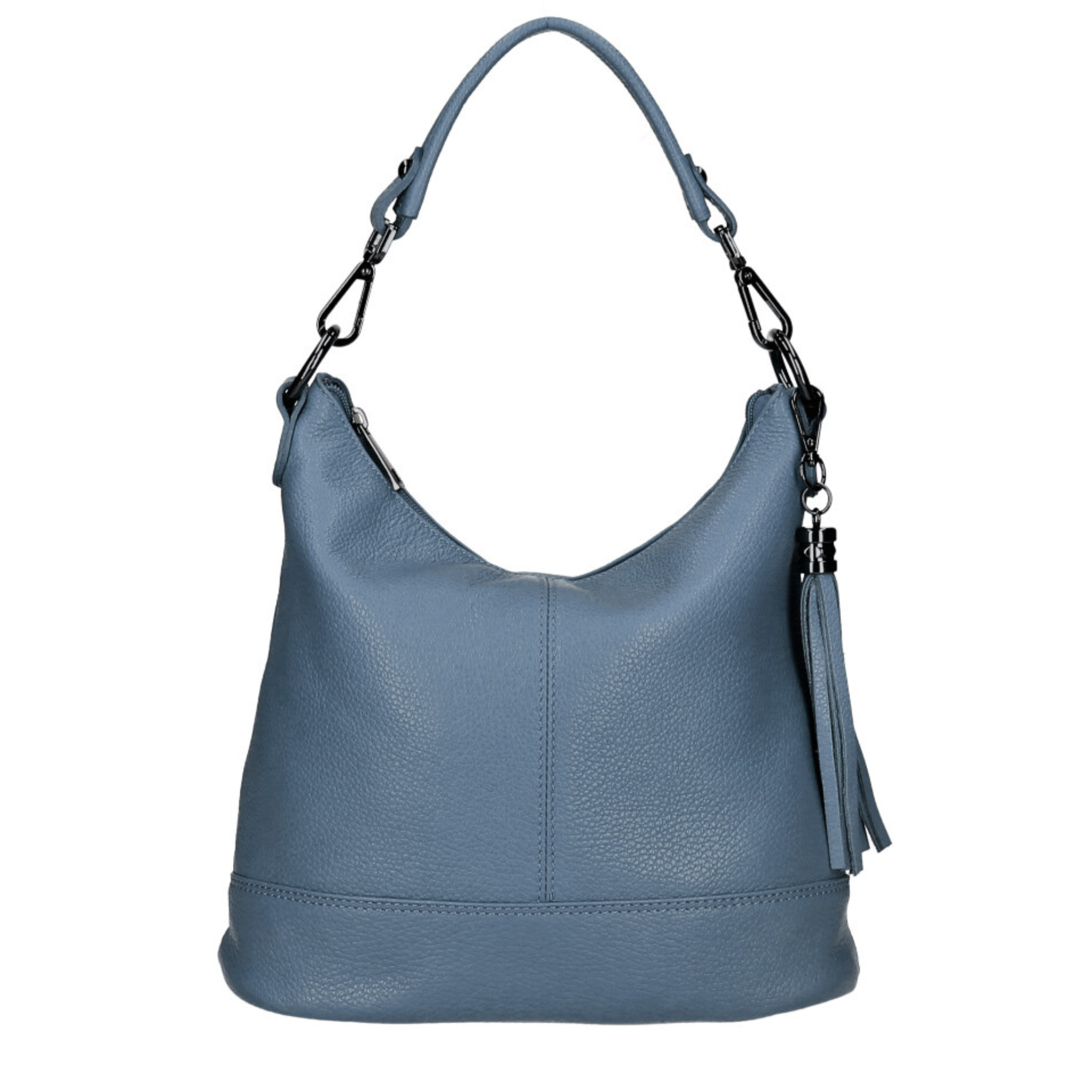 MARIA Genuine Leather Shoulder Bag - Denim Blue - Majestico Gifts
