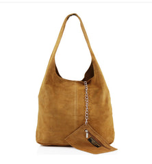 SARA Suede Shoulder Bag - Camel - Majestico Gifts