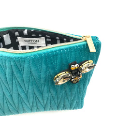 Tribeca Cosmetics Bag - Turquoise - Majestico Gifts