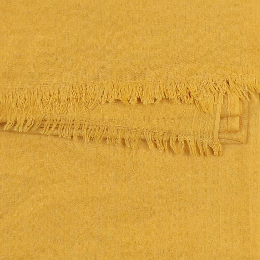 Yellow Scarf with Eyelash Fringe - Majestico Gifts