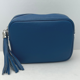 GEMMA Crossbody Leather Bag - Royal Blue - Majestico Gifts