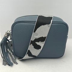 GEMMA Crossbody Leather Bag - Petrol Blue - Majestico Gifts