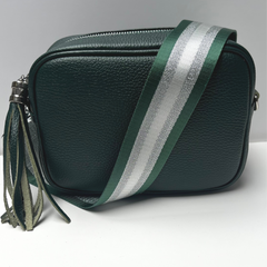 GEMMA Crossbody Leather Bag - Forest Green - Majestico Gifts