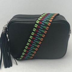 GEMMA Crossbody Leather Bag - Black - Majestico Gifts