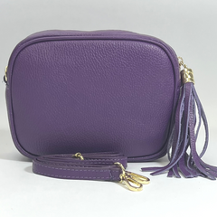 Martina Crossbody Leather Bag - Purple