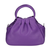 Louisa Leather Handbag - Purple