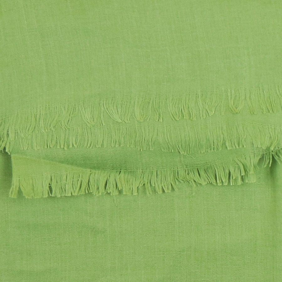 Lime Green Plain Scarf with Eyelash Fringe - Majestico Gifts