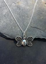Bee Pendant Necklace  - Sterling Silver - Majestico Gifts