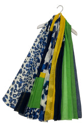 Leopard Print Scarf - Blue - Majestico Gifts