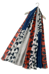 Red Animal Print Fashion Scarf - Majestico Gifts