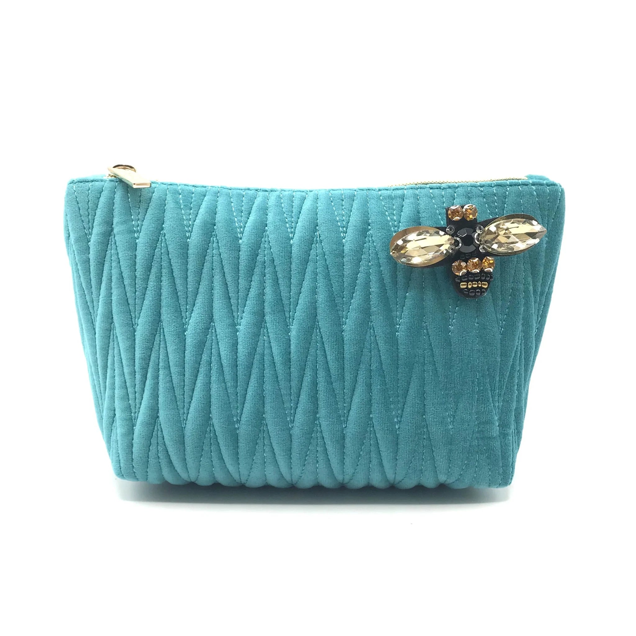 Tribeca Cosmetics Bag - Turquoise - Majestico Gifts