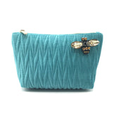 Tribeca Cosmetics Bag - Turquoise - Majestico Gifts