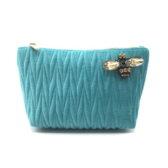 Tribeca Cosmetics Bag - Turquoise - Majestico Gifts