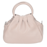 Louisa Genuine Leather Handbag - Powder Pink - Majestico Gifts