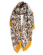 Colour Animal Print Scarf - Assorted Colours - Majestico Gifts