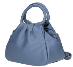 Louisa Leather Handbag - Air Force Blue