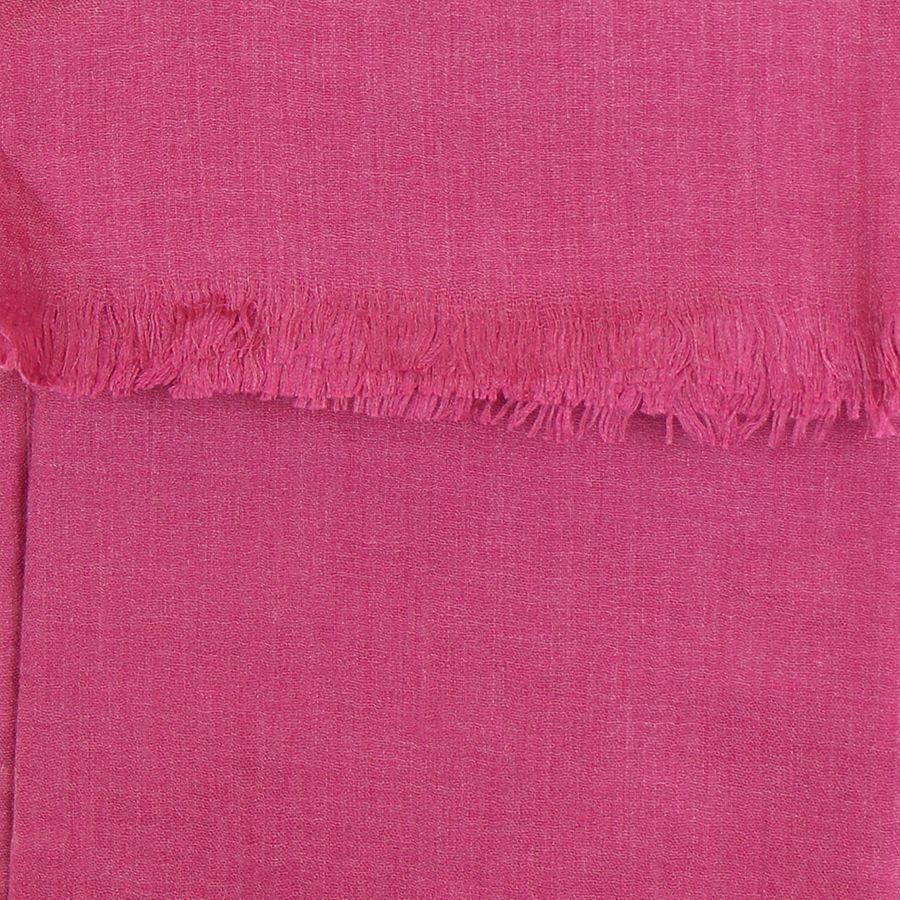 Raspberry Plain Scarf with Eyelash Fringe - Majestico Gifts