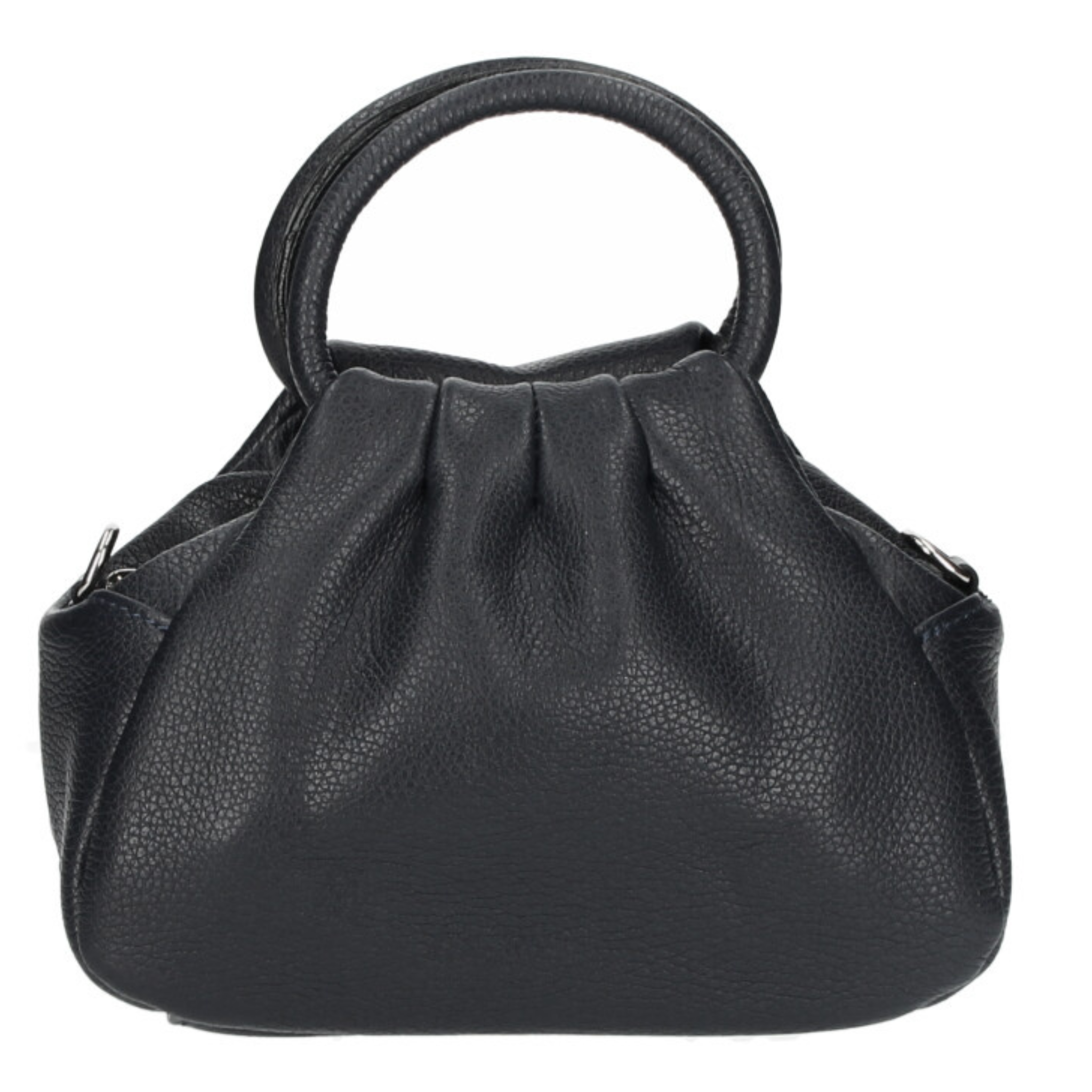 Louisa Genuine Leather Handbag - Black - Majestico Gifts