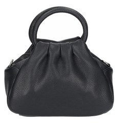 Louisa Genuine Leather Handbag - Black - Majestico Gifts