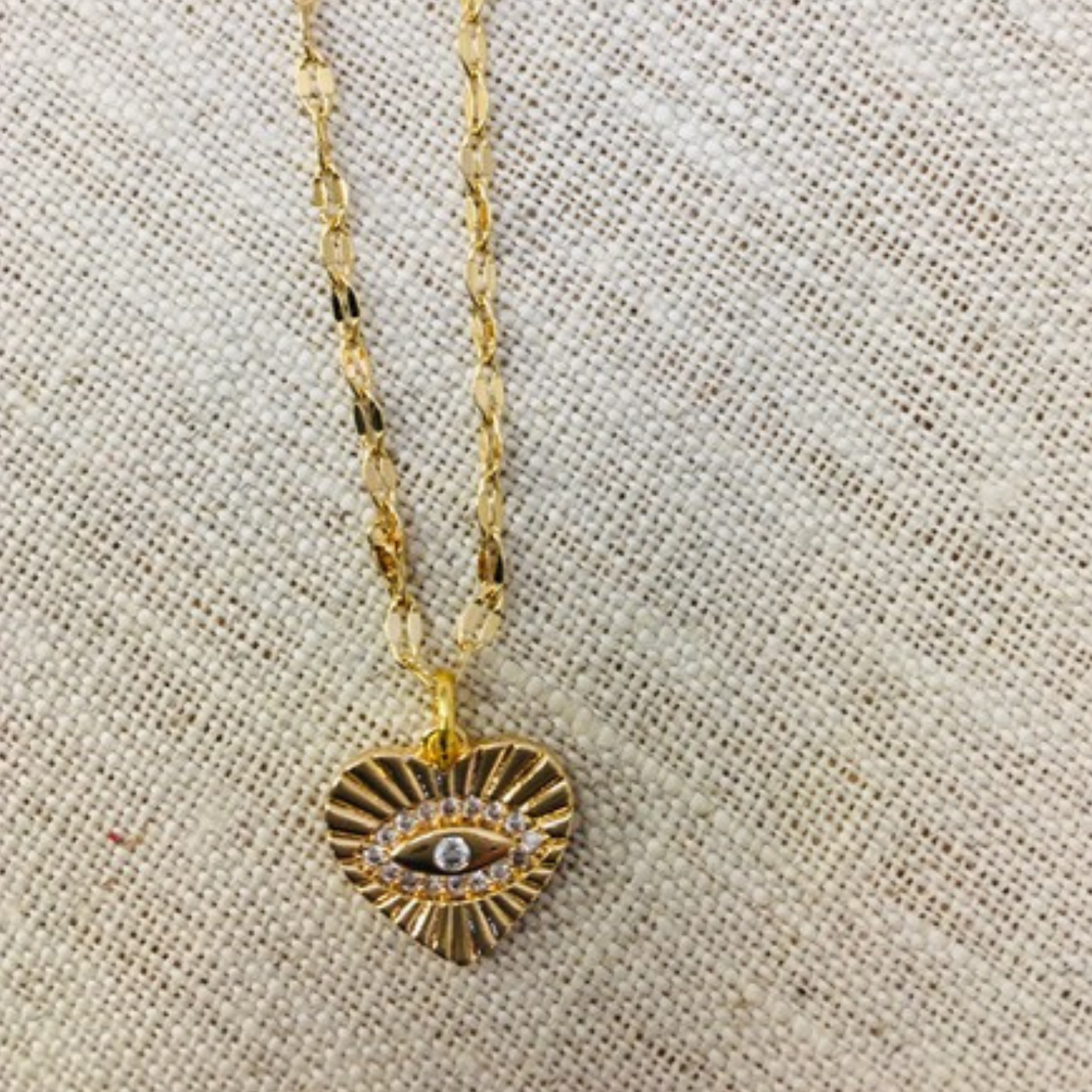 Evil Eye Heart Necklace - Majestico Gifts