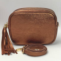 Metallic Leather Bag - Copper